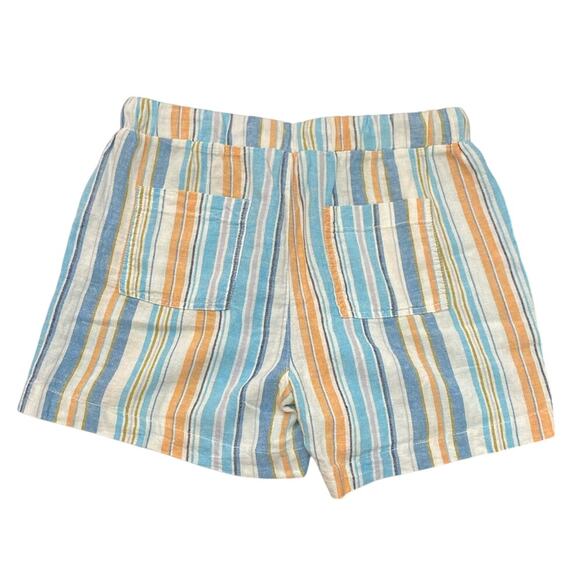 Linen Rayon Pull on Drawstring Sz M boho beach summer shorts coastal Pockets VTG - Picture 5 of 11